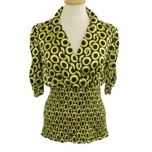 INC Silk Blouse w/Elasticized Body- Size 8